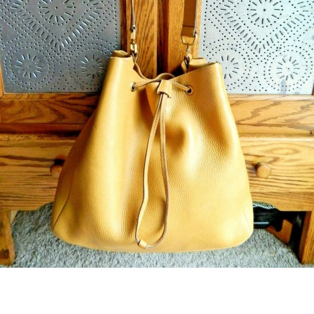 Prada leather bucket drawstring bag. Firm price